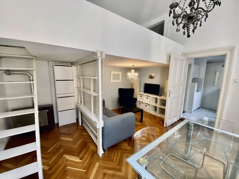 1 bedroom apartment with large sleeping gallery